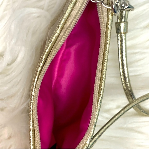 Coach Poppy Gold Signature Wristlet - Picture 6 of 6